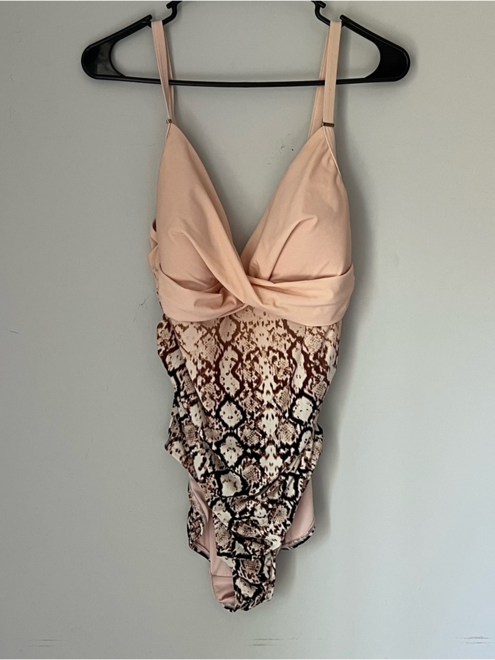 Calvin Klein Nectar Ombre Python Twist Tummy Control One Piece Swimsuit